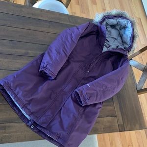 Eddie Bauer stadium parka. Purple. M tall